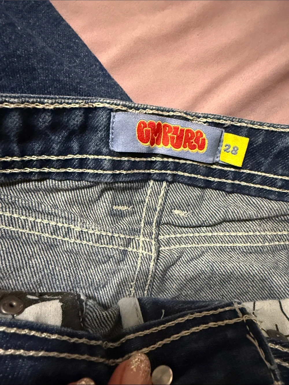 Empyre Baggy Men’s Jeans in Dark Blue 28”
